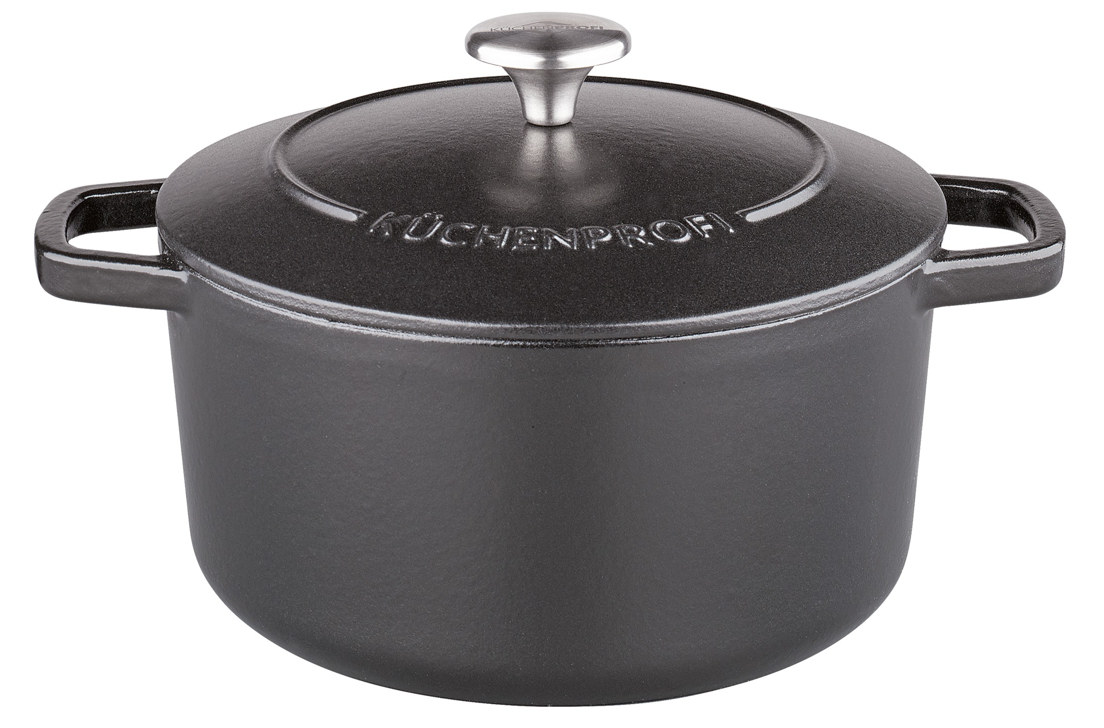 0431001024 BRETAGNE Kulatý litinový pekáč  Ø 24 cm4,2 l černý (2)